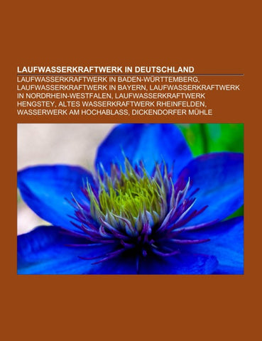 Laufwasserkraftwerk in Deutschland