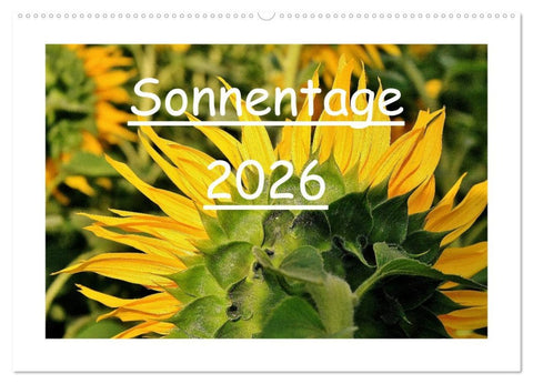 Sonnentage 2026 (Wandkalender 2026 DIN A2 quer), CALVENDO Monatskalender