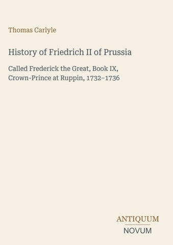 History of Friedrich II of Prussia