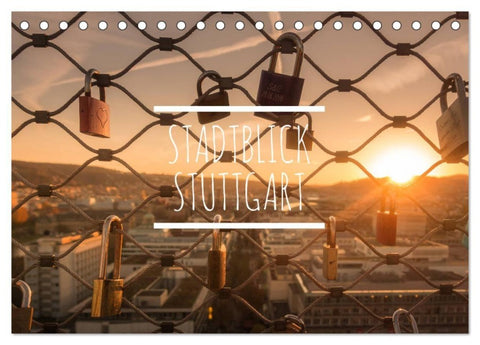 Stadtblick Stuttgart (Tischkalender 2027 DIN A5 quer), CALVENDO Monatskalender
