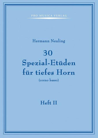 30 Spezial-Etüden für tiefes Horn