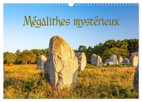 Mégalithes mystérieux (Calendrier mural 2027 DIN A3 vertical), CALVENDO calendrier mensuel