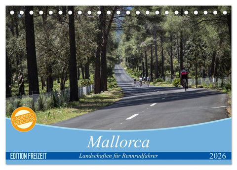 Mallorca: Die schönsten Landschaften für Rennradfahrer (Tischkalender 2026 DIN A5 quer), CALVENDO Monatskalender