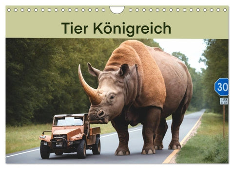 Tier Königreich (Wandkalender 2027 DIN A4 quer), CALVENDO Monatskalender