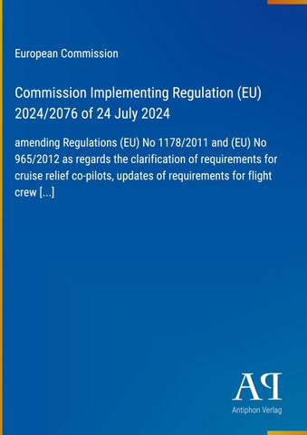 Commission Implementing Regulation (EU) 2024/2076 of 24 July 2024