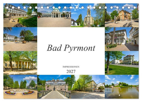 Bad Pyrmont Impressionen (Tischkalender 2027 DIN A5 quer), CALVENDO Monatskalender