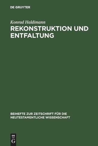 Rekonstruktion und Entfaltung