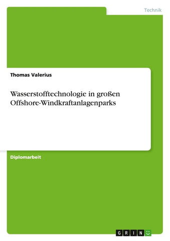Wasserstofftechnologie in großen Offshore-Windkraftanlagenparks