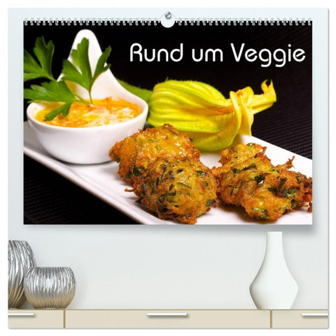 Rund um Veggie (hochwertiger Premium Wandkalender 2026 DIN A2 quer), Kunstdruck in Hochglanz