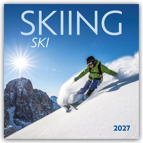 Skiing – Skifahren 2027 – 16-Monatskalender