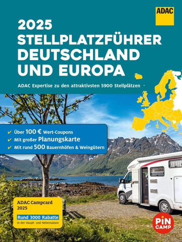 ADAC Stellplatzführer 2025 Deutschland und Europa