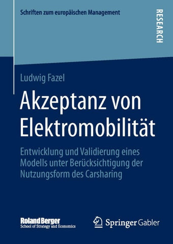 Akzeptanz von Elektromobilität