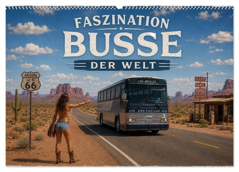 Faszination Busse der Welt (Wandkalender 2027 DIN A2 quer), CALVENDO Monatskalender