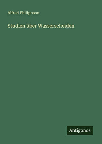 Studien über Wasserscheiden