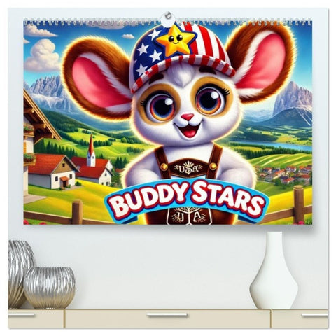 Buddy Stars - Abenteuer für Kinder (hochwertiger Premium Wandkalender 2027 DIN A2 quer), Kunstdruck in Hochglanz