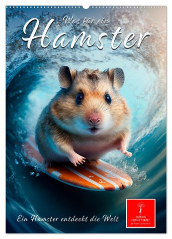 Was für ein Hamster (Wandkalender 2026 DIN A2 hoch), CALVENDO Monatskalender
