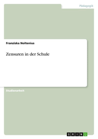 Zensuren in der Schule