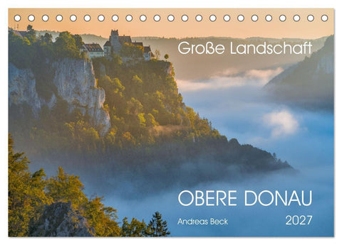 Große Landschaft Obere Donau (Tischkalender 2027 DIN A5 quer), CALVENDO Monatskalender