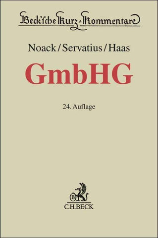 Gesetz betreffend die Gesellschaften mit beschränkter Haftung. GmbHG