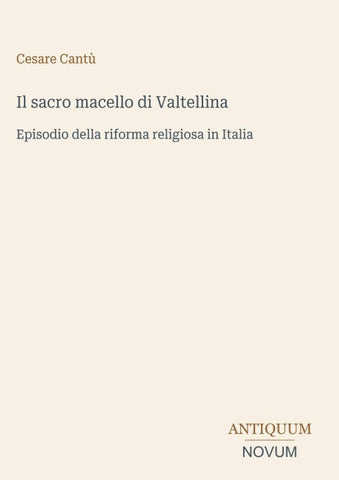 Il sacro macello di Valtellina