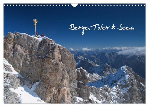 Berge, Täler & Seen (Wandkalender 2027 DIN A3 quer), CALVENDO Monatskalender