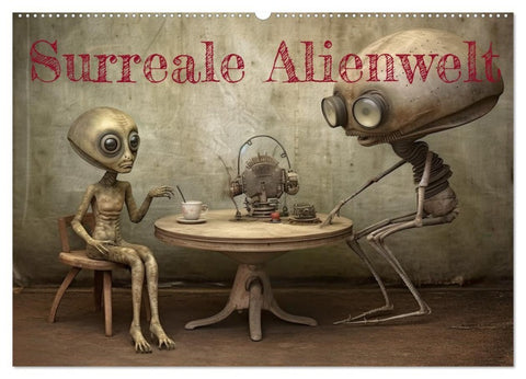 Surreale Alienwelt (Wandkalender 2027 DIN A2 quer), CALVENDO Monatskalender