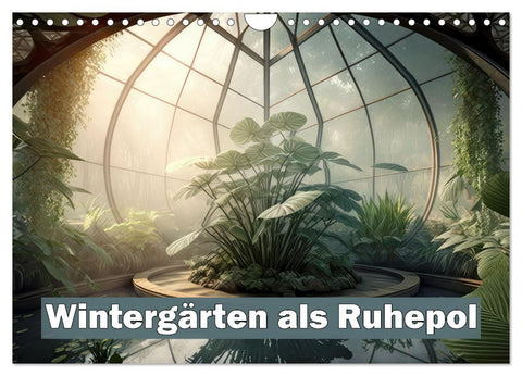 Wintergärten als Ruhepol (Wandkalender 2027 DIN A4 quer), CALVENDO Monatskalender