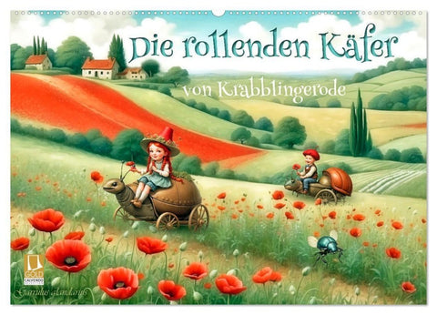 Die rollenden Käfer von Krabblingerode (Wandkalender 2027 DIN A2 quer), CALVENDO Monatskalender