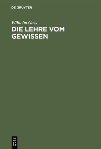 Die Lehre vom Gewissen