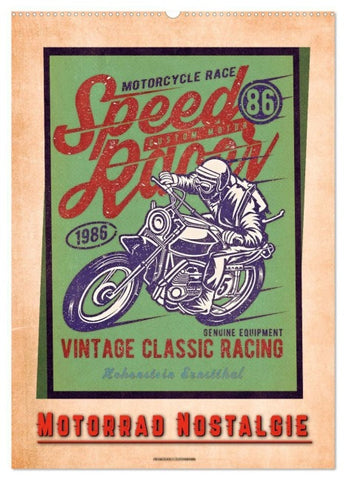 Motorrad Nostalgie (Wandkalender 2027 DIN A2 hoch), CALVENDO Monatskalender