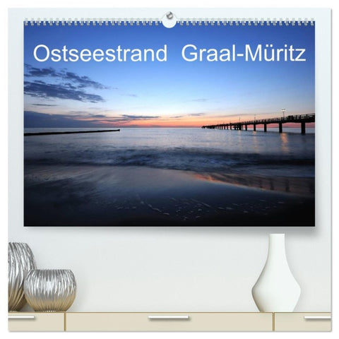 Ostseestrand Graal-Müritz (hochwertiger Premium Wandkalender 2026 DIN A2 quer), Kunstdruck in Hochglanz