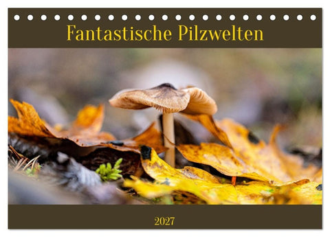 Fantastische Pilzwelten (Tischkalender 2027 DIN A5 quer), CALVENDO Monatskalender