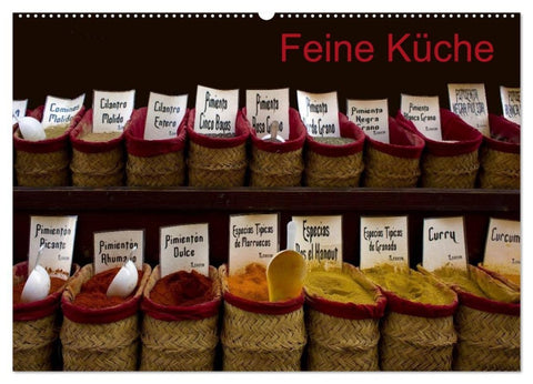 Feine Küche (Wandkalender 2027 DIN A2 quer), CALVENDO Monatskalender