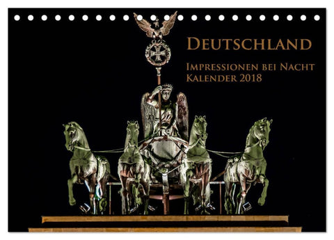 Deutschland Impressionen bei Nacht (Tischkalender 2026 DIN A5 quer), CALVENDO Monatskalender