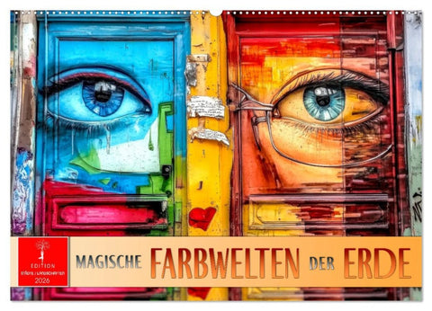 Magische Farbwelten der Erde (Wandkalender 2026 DIN A2 quer), CALVENDO Monatskalender