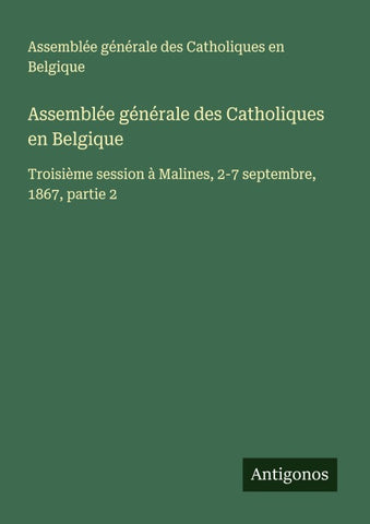 Assemblée générale des Catholiques en Belgique