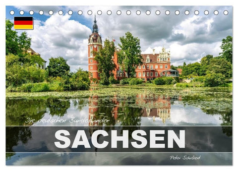 Die deutschen Bundesländer - Sachsen (Tischkalender 2026 DIN A5 quer), CALVENDO Monatskalender