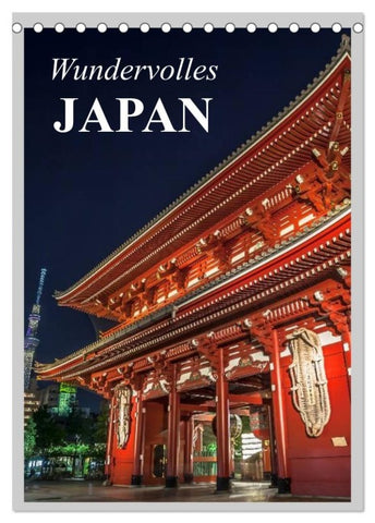 Wundervolles Japan (Tischkalender 2027 DIN A5 hoch), CALVENDO Monatskalender
