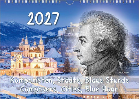 Komponisten-Kalender, ein Musik-Kalender 2027, DIN A4