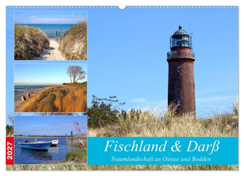 Fischland & Darß Traumlandschaft an Ostsee und Bodden (Wandkalender 2027 DIN A2 quer), CALVENDO Monatskalender