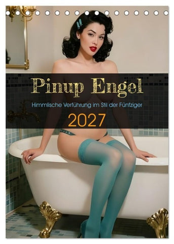 Pinup Engel (Tischkalender 2027 DIN A5 hoch), CALVENDO Monatskalender