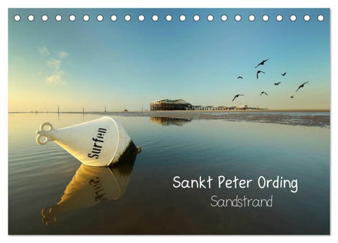 Sankt Peter Ording Sandstrand (Tischkalender 2027 DIN A5 quer), CALVENDO Monatskalender