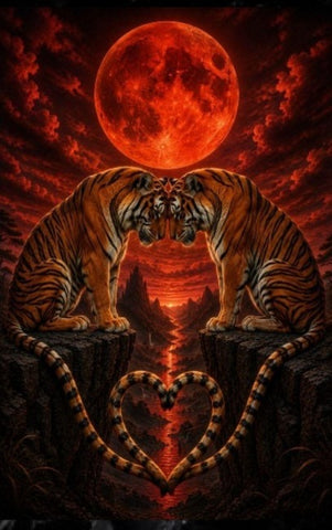 Where Two Ember Hearts Burn Beneath the Blood Moon