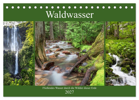 Waldwasser (Tischkalender 2027 DIN A5 quer), CALVENDO Monatskalender