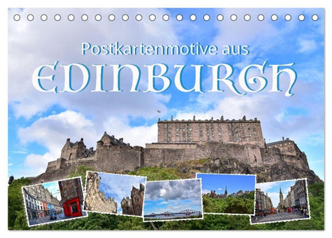 Postkartenmotive aus Edinburgh (Tischkalender 2027 DIN A5 quer), CALVENDO Monatskalender