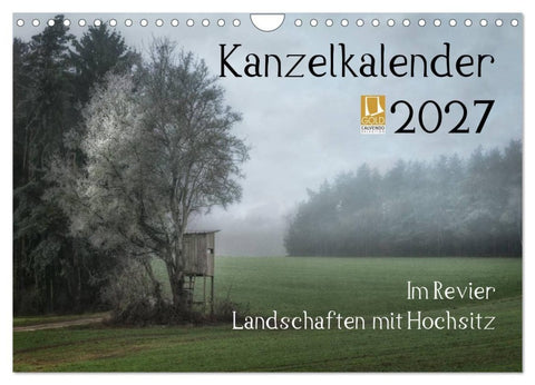 Kanzelkalender 2027 (Wandkalender 2027 DIN A4 quer), CALVENDO Monatskalender