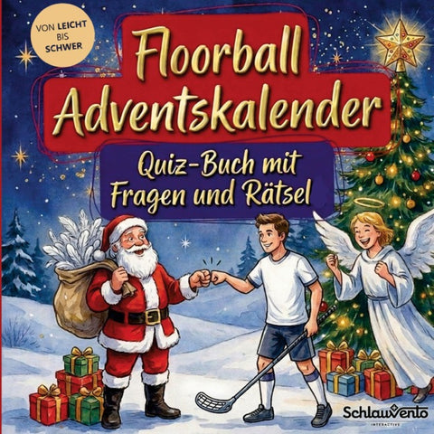 Floorball-Adventskalender: Quiz-Buch mit Fragen und Rätsel