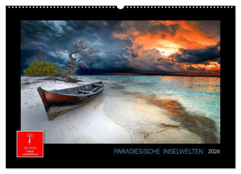 Paradiesische Inselwelten (Wandkalender 2026 DIN A2 quer), CALVENDO Monatskalender