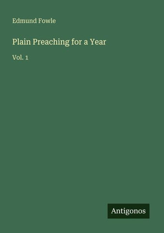 Plain Preaching for a Year