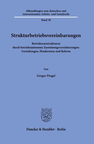 Strukturbetriebsvereinbarungen